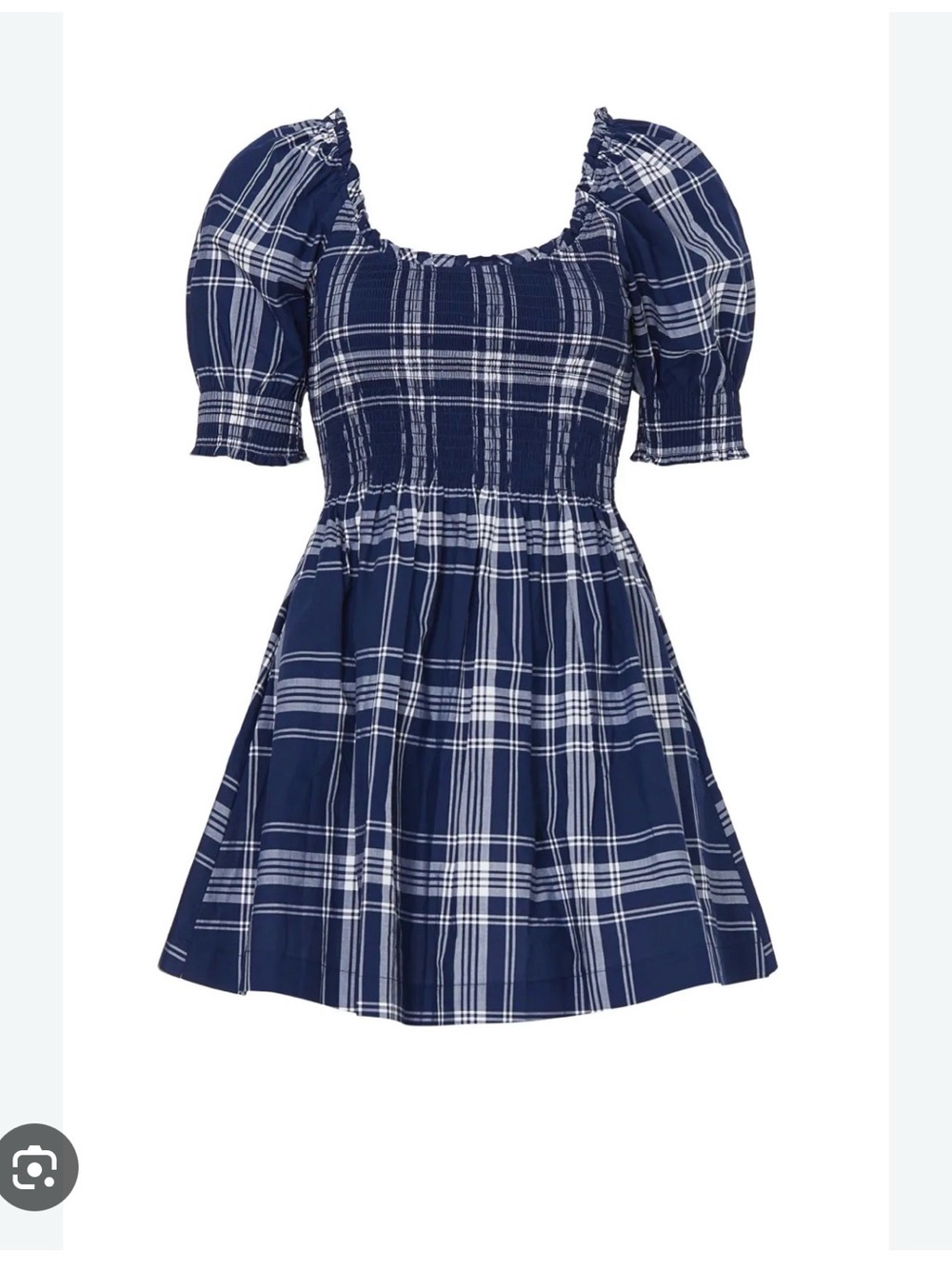 Hill House Naia Navy plaid nap dress